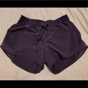 Lululemon Purple Hotty Hot shorts size 6